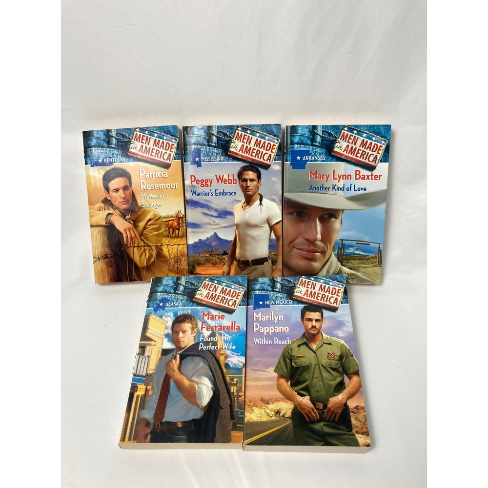 Men Made in America Lot of 5 Romance Books Harlequin‎ Paperback Series